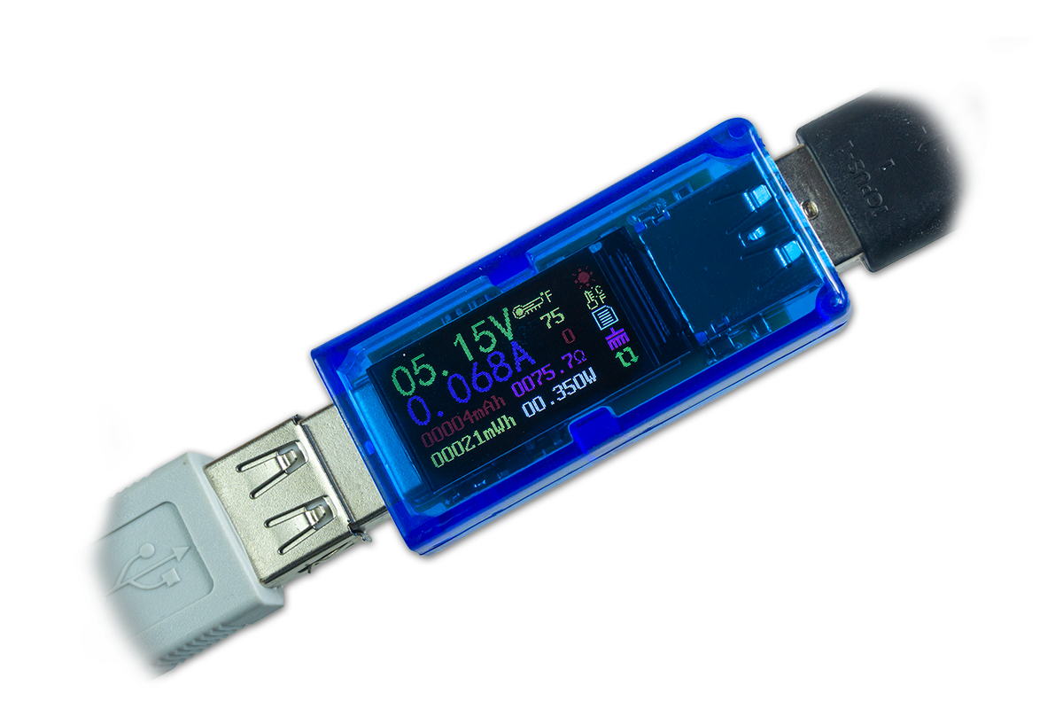 AT34 USB Voltmeter - Amperemeter mit LCD Display