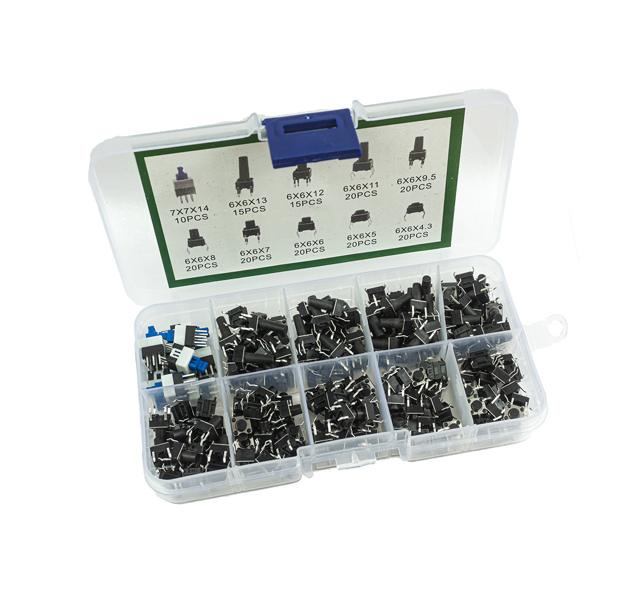 180 tlg. Tactile Taster Set - 180 Stück - 10 Ausführungen